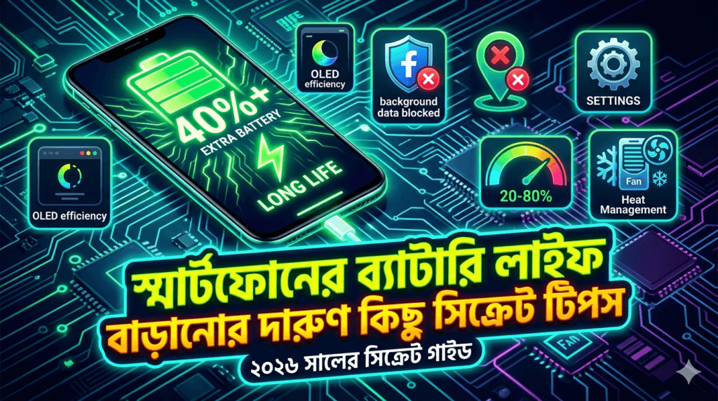 স্মার্টফোনের ব্যাটারি লাইফ বাড়ানোর দারুণ কিছু সিক্রেট টিপস