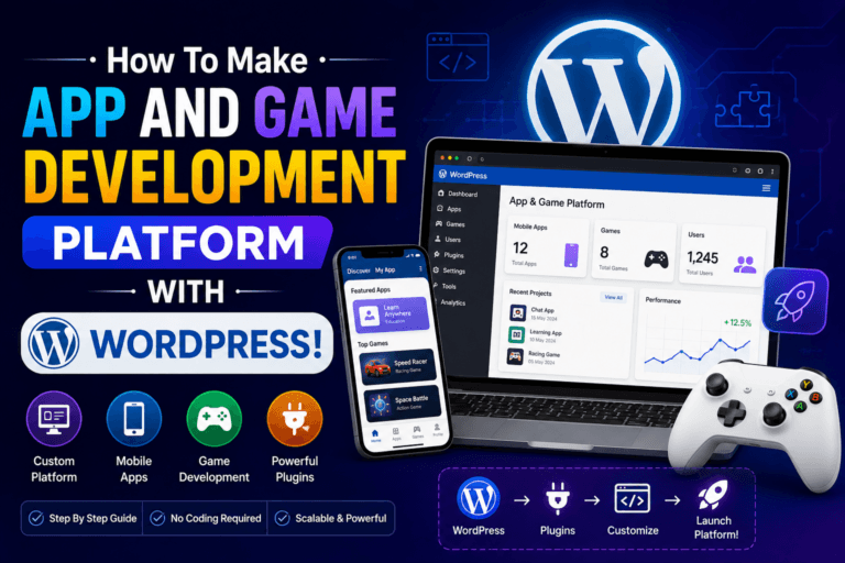 How To Make App And Game Development Platform With WordPress!